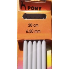 Pony strumpstickor 6,5 mm